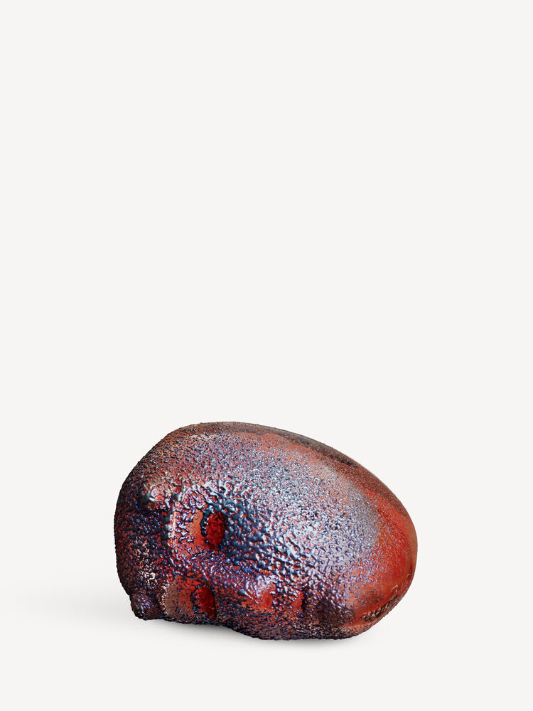 KOSTA BODA Brains skulptur rød